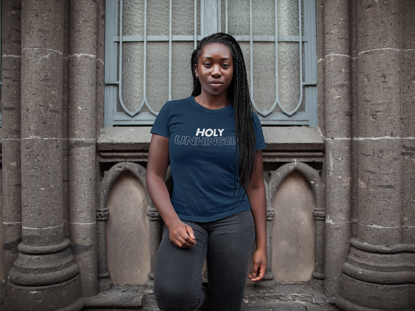 HOLY UNHINGED T-Shirt – Bold Faith-Based Unisex Graphic Tee